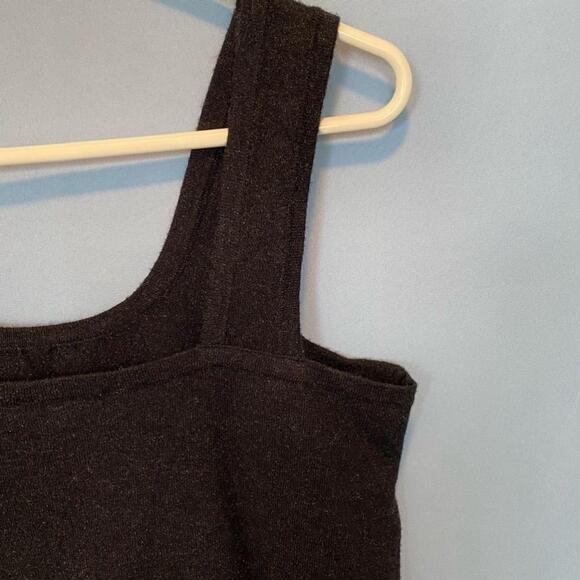 NWT Time and Tru Black Square Neck Tank Top Size M 8-10 Sparkles Sweater - Picture 8 of 13